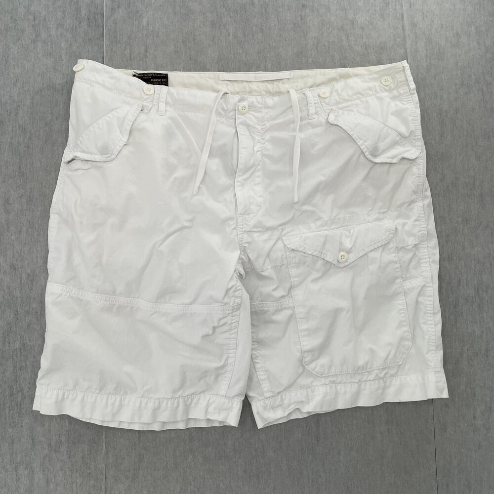 Polo Ralph Lauren Shorts Adult 42 White Mans Short Cargo USRL Mil J Spec Mens
